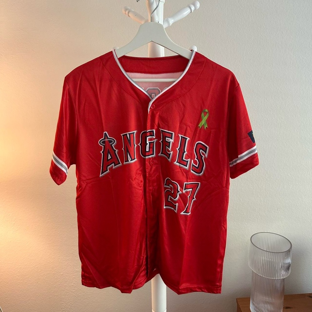 Mike Trout #27 Los Angeles Angels SGA Jersey